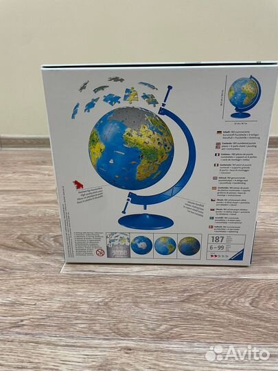 Пазл 3D Глобус 180 эл