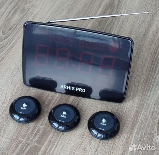 Кнопка вызова официанта, табло вызова - комплект