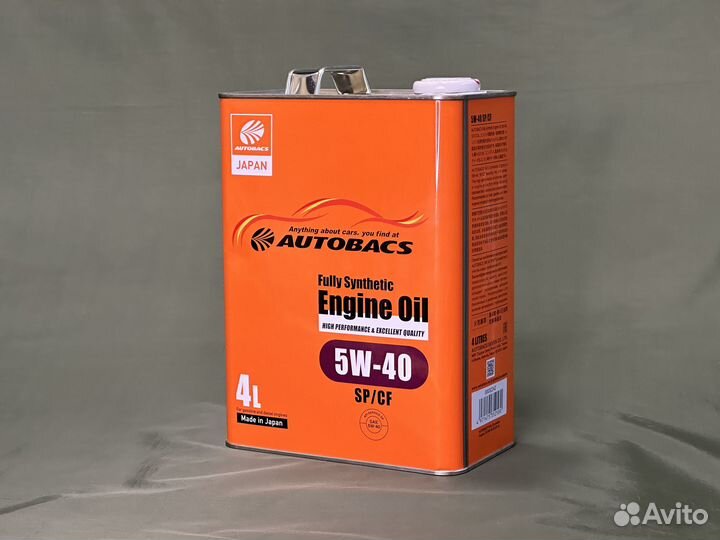 Моторное масло Autobacs 5W-40 SP/CF 4L