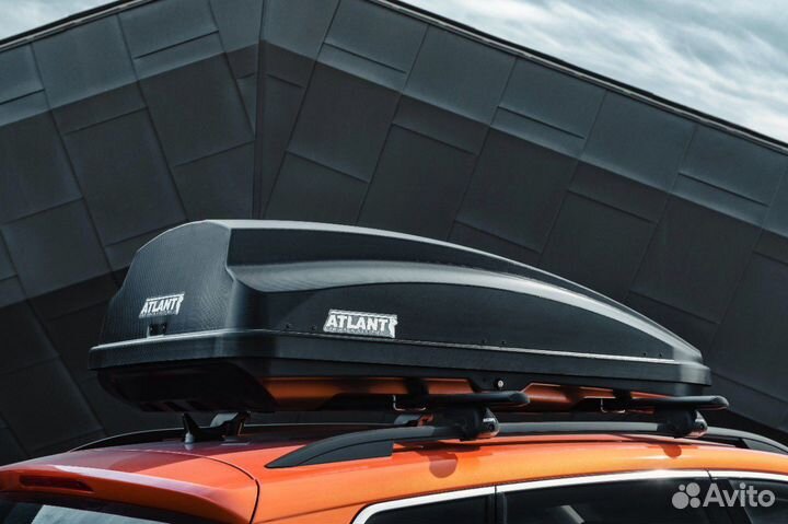Автобокс на крышу Atlant Breeze XL Carbon 450 л