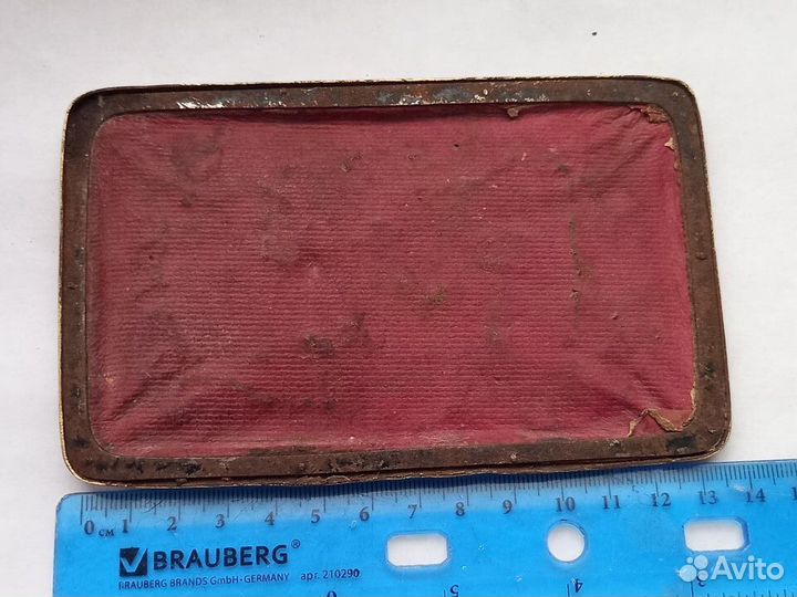 Антикварная крышка от шкатулки 19 век