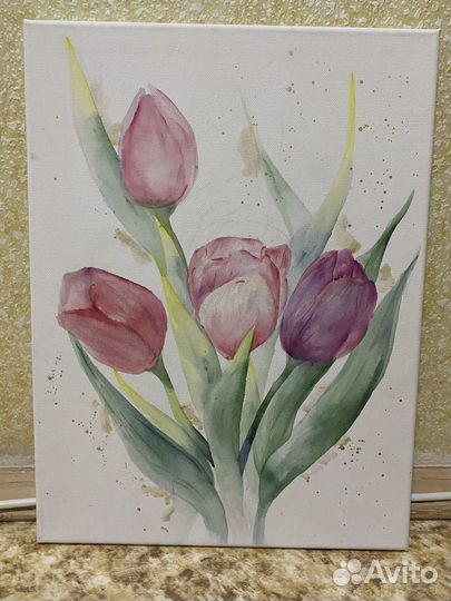 Цветы акварелью