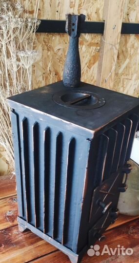 Печь Буржуйка чугунная разборная СССР