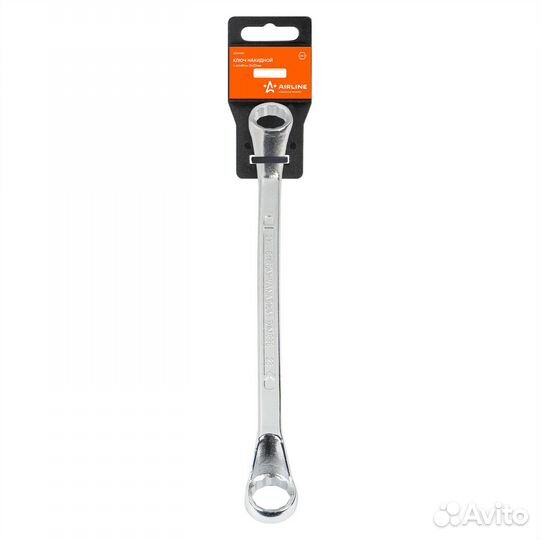 Ключ накидной с изгибом 21х23мм пласт. подвес