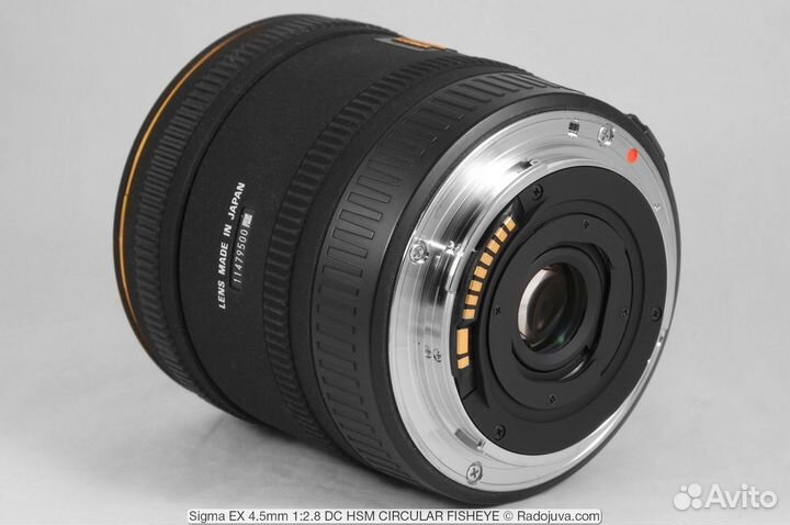 Объектив fisheye sigma 10 mm 1:2:8