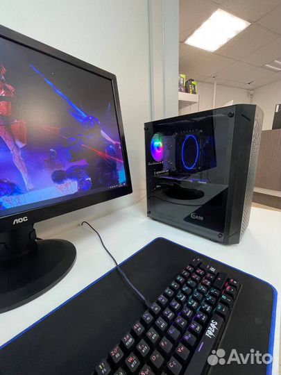 Игровой компьютер Xeon 2650v2 / Rx 570 8GB / 32Gb