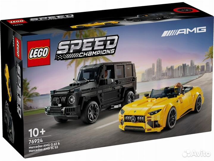 Конструктор lego Speed Champions 76924 Конструктор Mercedes-AMG G63 и Mercedes-AMG SL 63