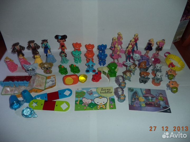 Пакет 300 игрушек из киндер-сюрприза 2012-2017 гг