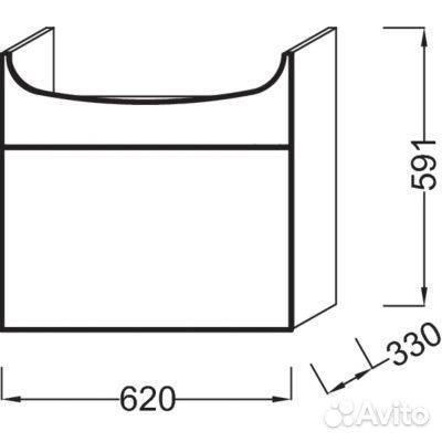 Тумба без раковины Jacob Delafon eb880-j5 Белая