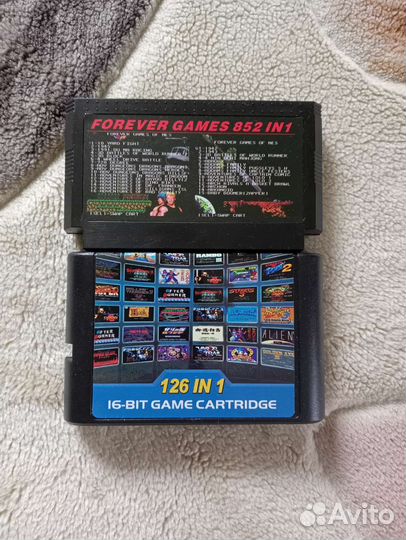 Картриджи многоигровки dendy 852в1,sega 126в1