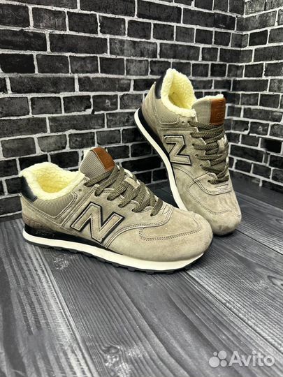 Кроссовки new balance 574 зимние