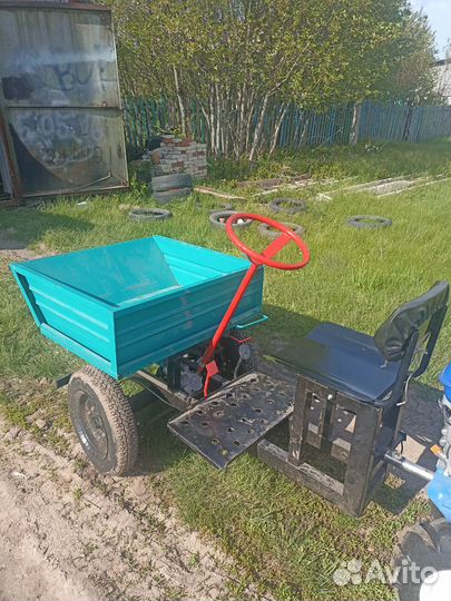Прицеп-адаптер передний с кузовом к мотоблоку