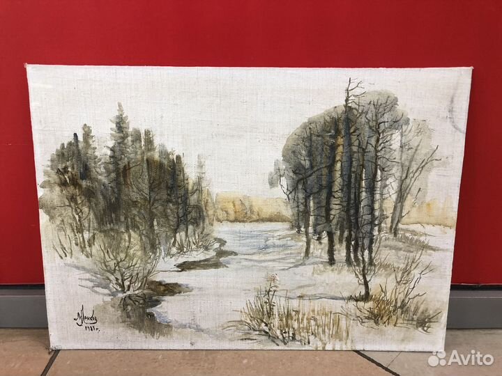 Акварель 1988 года. М. Ленков