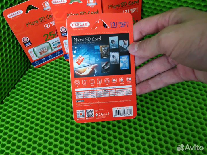 Карта памяти micro sd 256gb Gerlax