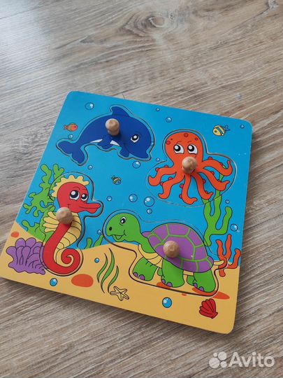 Деревянные пазлы-вкладыши