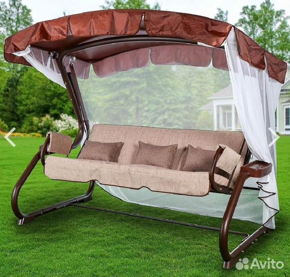 Качель садовая массивная