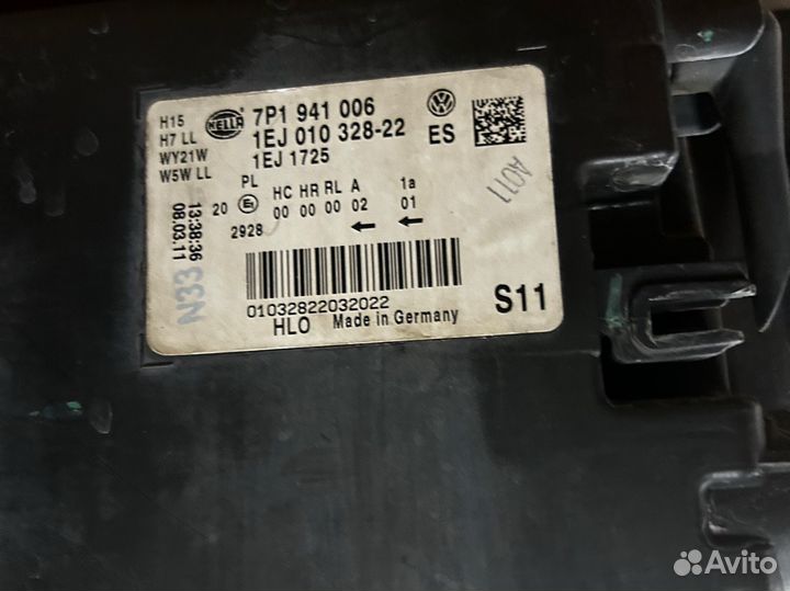 Оригиналтные Передние фары Volkswegen touareg