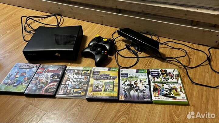 Xbox 360 приставка с kinect
