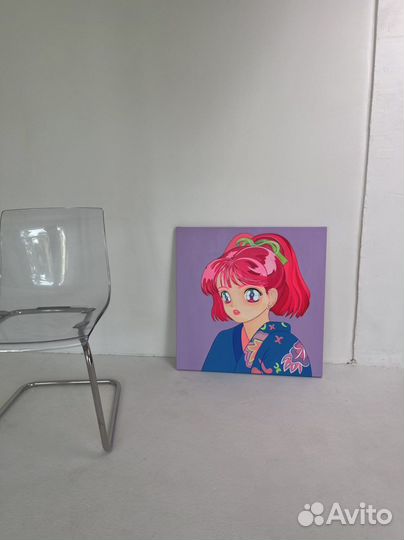 Современная картина в стиле аниме