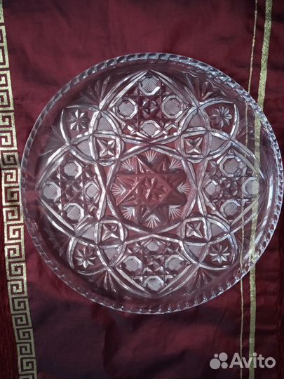 Хрустальное блюдо из СССР
