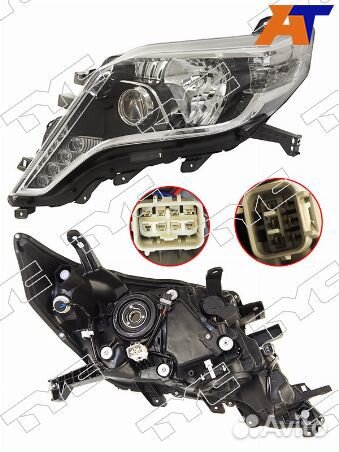 Фара toyota land cruiser prado