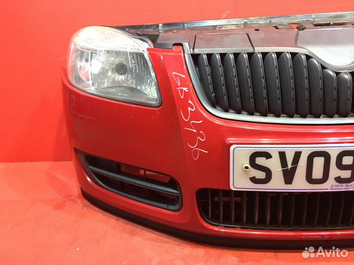 Ноускат Skoda Fabia 2. Передняя часть