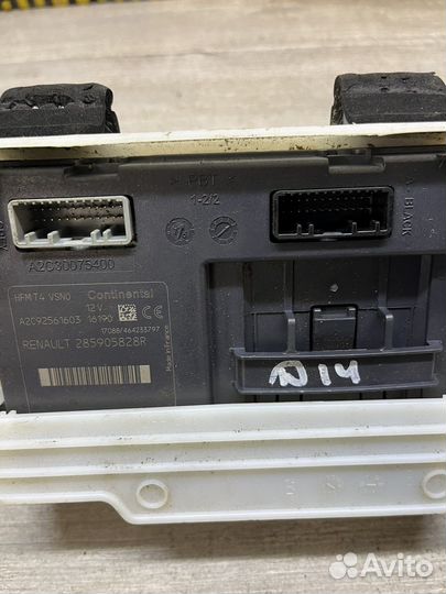 Рено дастер блок салона