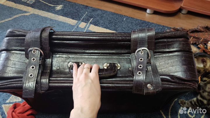 Кожаный чемодан СССР