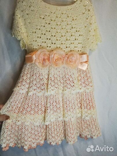 Вязанние Платье для девочки