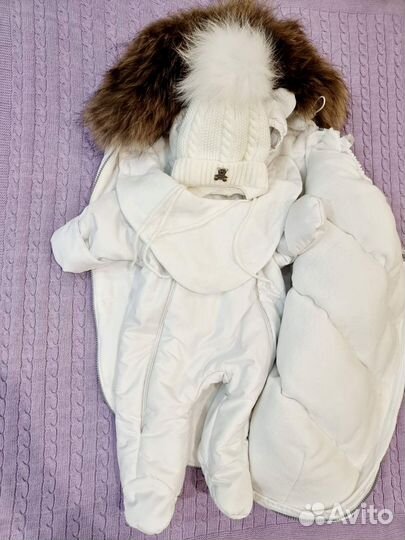 Комплект на выписку для девочки зима