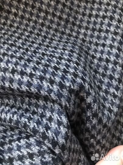 Отрез ткани шерсть италия серая гусиная лапка