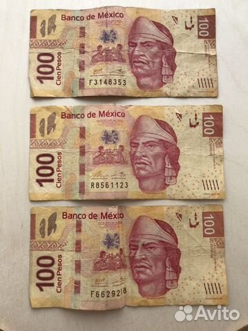 100 песо мексиканские