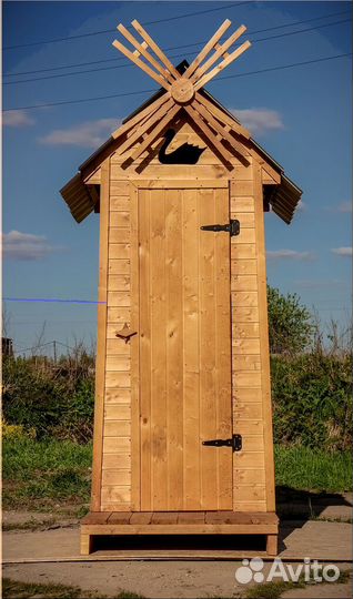 Дачный туалет деревянный PRO877