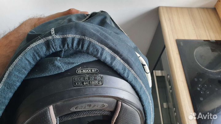 Шлем модуляр HJC BT MAX xxl 64 размер с гарнитурой