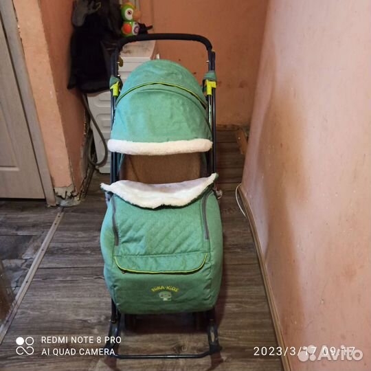Детские санки коляска ника