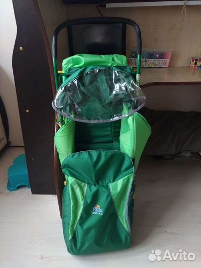 Детские санки коляска с колесами