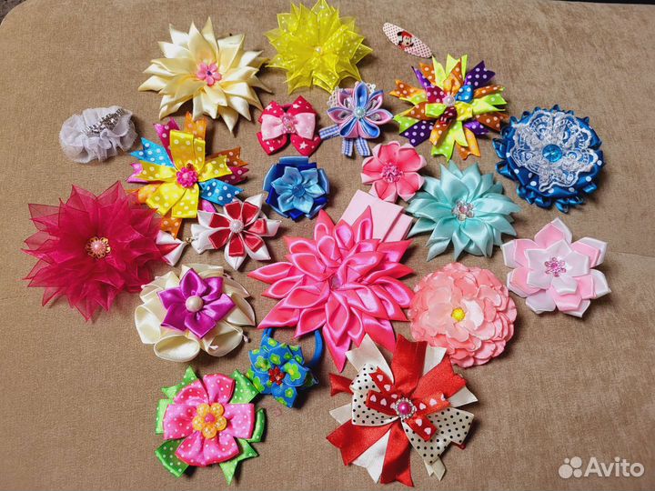 Бантики ручной работы набор