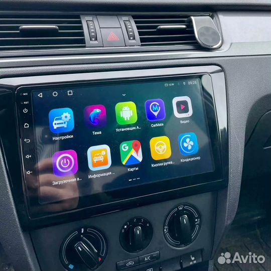 Магнитола Skoda Rapid IPS экран DSP аудио