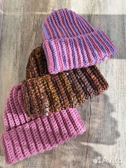 Зимние шапки вязаные