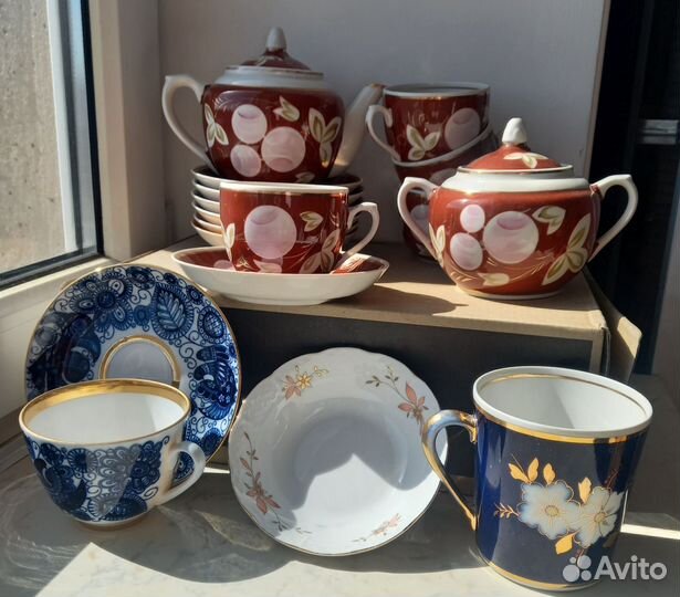 Сервиз чайный Вербилки Слива лфз СССР Thun