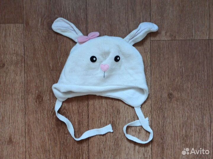 Шапки и варежки на девочку 1-2 года