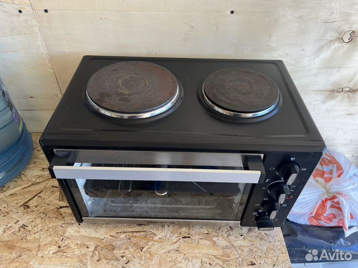 Электрическая мини печь с комфорками polaris