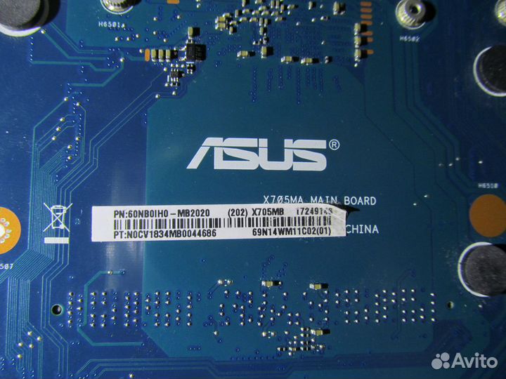 Материнская плата Asus X705MA донор