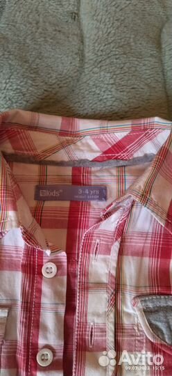 Рубашка б/у на мальчика 98-104 см