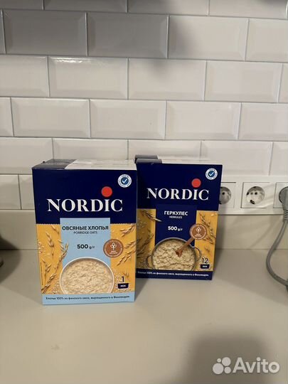 Каши нордик геркулес овсяные хлопья
