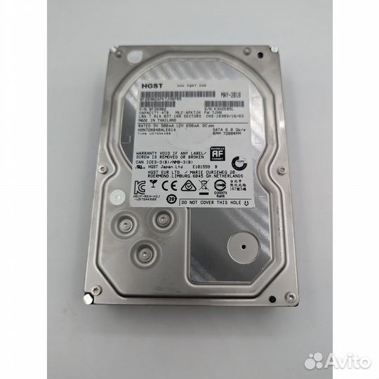 Жесткий диск HDN726040ALE614, Hitachi, 4 Тб, SATA