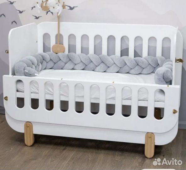Бортик в кроватку косичка