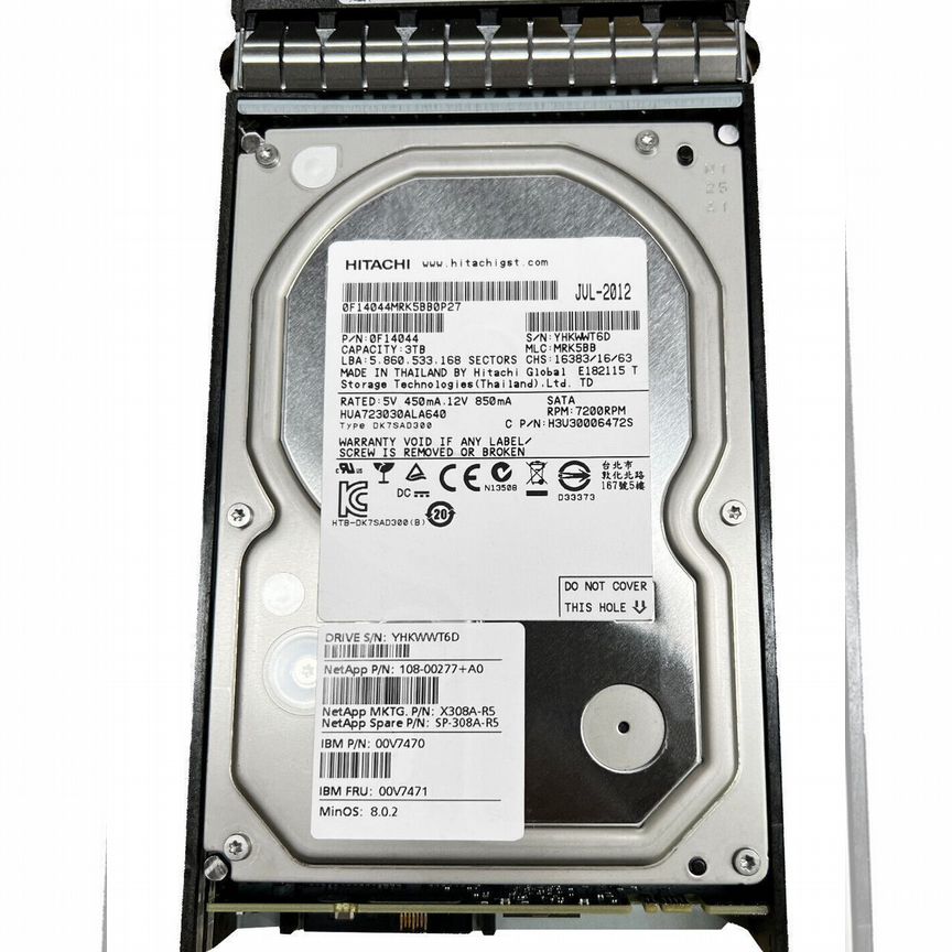[ST3000VX009] Жесткий Диск Netapp 3tb 00v7471 108-00277 46x9932 St3000vx009