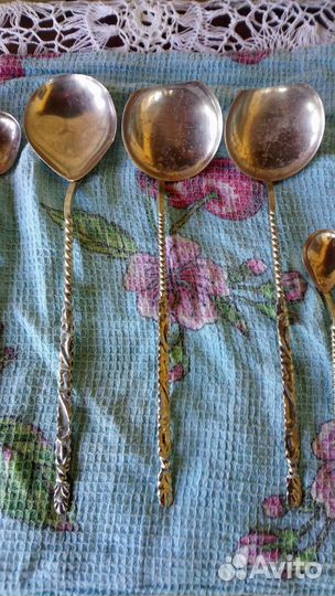 Набор ложек мельхиор СССР