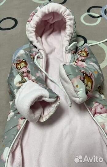 Комбинезон с конвертом 56-68